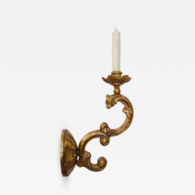  Randy Esada Designs Verochio Itallian Gilt Wood Light Sconce by Randy Esada