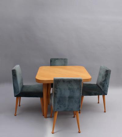 Raoul Clement A Fine French 1950s Dining Set by Raoul Clement 1 Table and 4 Chairs