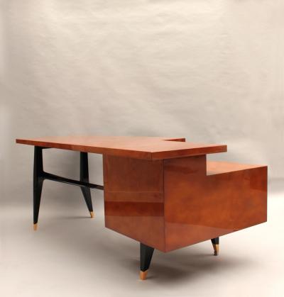  Raphael Fine French Mid Century Lacquered Desk by Raphael