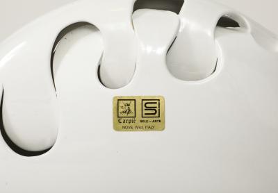  Raymor 1970s Carpie For Raymor Italian Porcelain Modern Vase