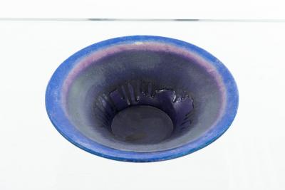  Raymor Fantoni for Raymor Deep Purple and Blue Ceramic Bowl 1955