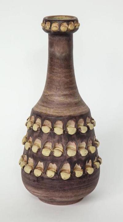  Raymor Raymor Pine Cone Ceramic Vase Labeled