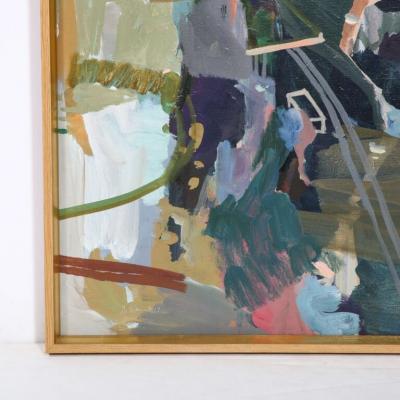  Rebecca Allan Harlem River Eclipse Rebecca Allan Color Field Acrylic on Canvas Painting