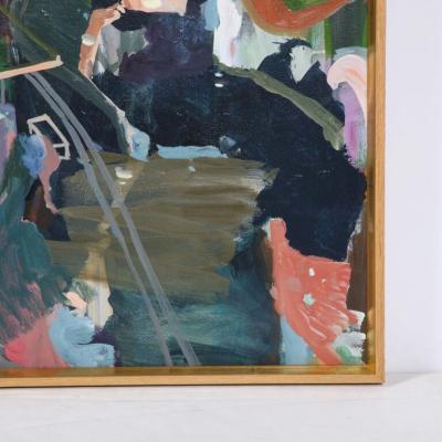  Rebecca Allan Harlem River Eclipse Rebecca Allan Color Field Acrylic on Canvas Painting