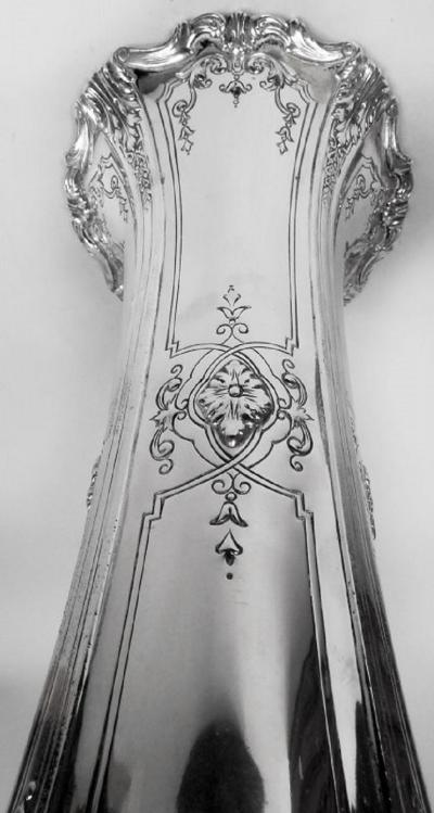  Reed Barton Antique Reed Barton Edwardian Classical Vase in Louis XV Pattern