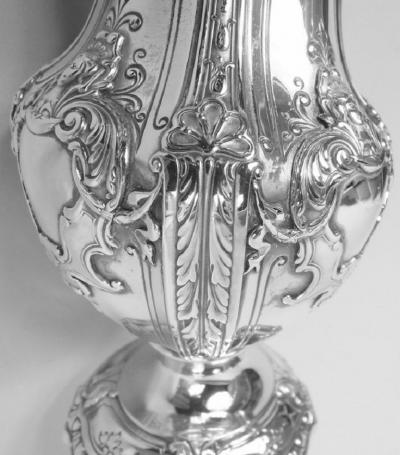 Reed Barton Antique Reed Barton Sterling Silver 7 Inch Vase in Louis XV Pattern