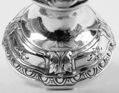  Reed Barton Antique Reed Barton Sterling Silver 7 Inch Vase in Louis XV Pattern
