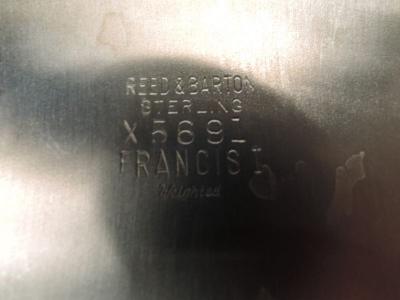  Reed Barton Pair of Reed Barton Francis I Sterling Silver 3 Light Candelabra