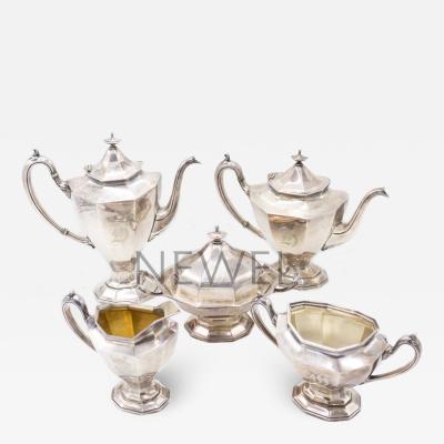  Reed Barton Reed and Barton Silver Plate Tea and Coffee Service Set