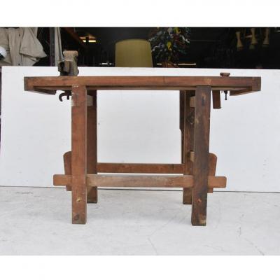  Reed Manufacturing Company Vintage Industrial Carpenter Work Bench Reed MFG Co