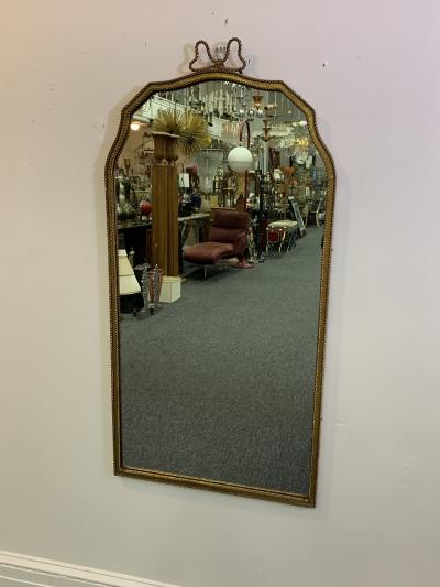  Regent MODERNE GILT METAL ITALIAN MIRROR WITH ROPE EDGE DESIGN
