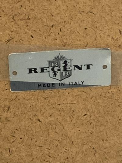  Regent MODERNE GILT METAL ITALIAN MIRROR WITH ROPE EDGE DESIGN