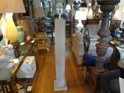  Reggiani Italian Modern Travertine Floor Lamp by Reggiani