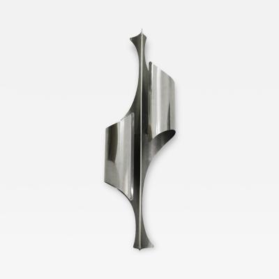  Reggiani Italian Single Sconce Designed by Reggiani In Chrome