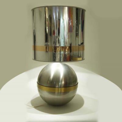  Reggiani REGGIANI SPHERICAL CHROME WITH BRASS TABLE LAMP