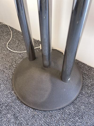  Reggiani Tall Organ Modular Tube Metal Chrome Floor Lamp by Reggiani Italy 1970s