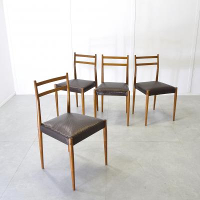  Reguitti Brothers Fratelli Reguitti set of four chairs 1960s 