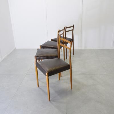  Reguitti Brothers Fratelli Reguitti set of four chairs 1960s 