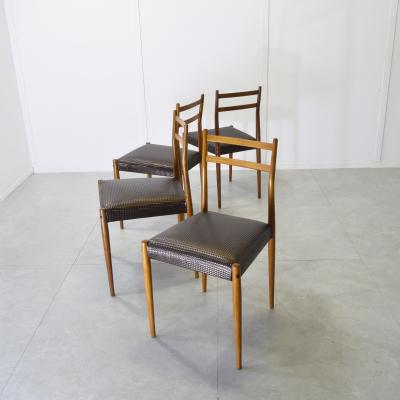 Reguitti Brothers Fratelli Reguitti set of four chairs 1960s 