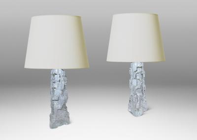  Reijmyre Glasbruk Pair of Table Lamps by Reijmyre Glasbruk