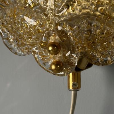  Reijmyre Glasbruk Reijmyre Swedish Mid Century Modern Gold Leaf Sconces Sweden 1990s