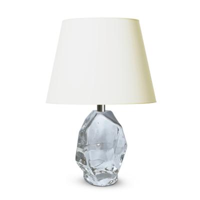  Reijmyre Glasbruk Table lamp with crystalline form by Reijmyre Glazbruk