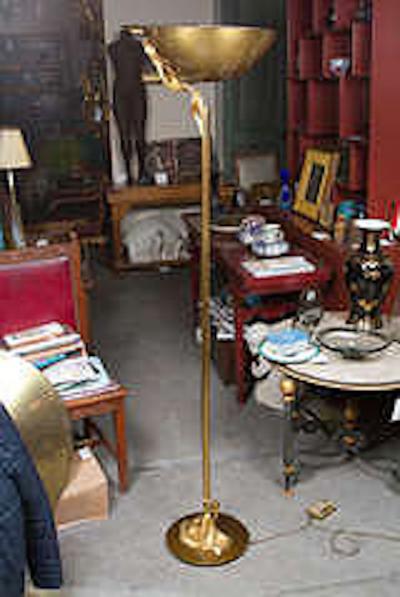  Relco UNUSUAL 1970S BRONZE STANDING LAMP BY RELCO