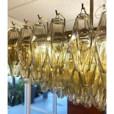  Restoration Hardware Restoration Hardware Luminaire Chiara Chandelier Brass Smoked Glass