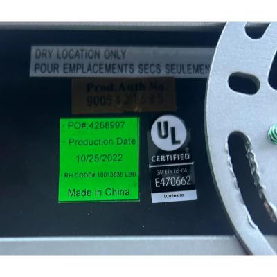  Restoration Hardware Restoration Hardware Luminaire Chiara Chandelier Brass Smoked Glass