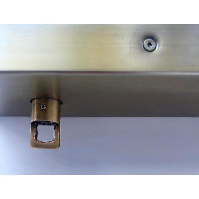  Restoration Hardware Restoration Hardware Luminaire Chiara Chandelier Brass Smoked Glass