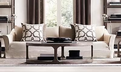  Restoration Hardware Restoration Hardware Martens Coffee Table 55 Round