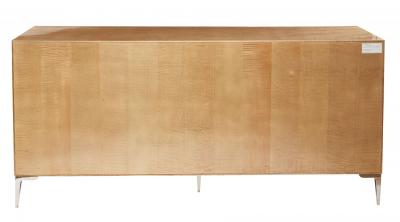 Restoration Hardware Sycamore and Nickel Chest of Drawers