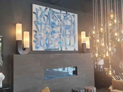  Retna RETNA b 1979 Untitled Acrylic spray paint and glitter on canvas 96 x 72