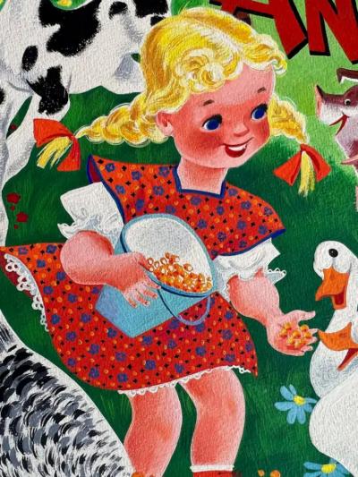 Retta Scott Horses Chicken Ducks Rooster and Pigs Childrens Book Female Illustrator