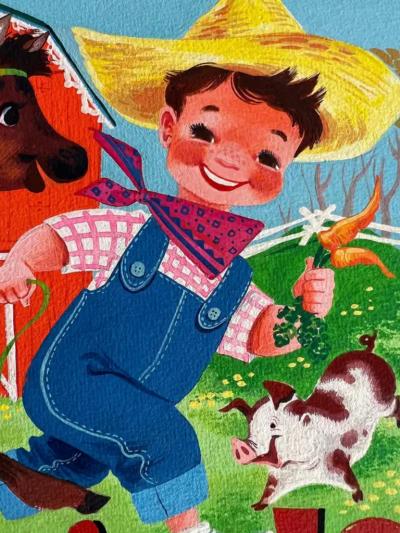  Retta Scott Horses Chicken Ducks Rooster and Pigs Childrens Book Female Illustrator