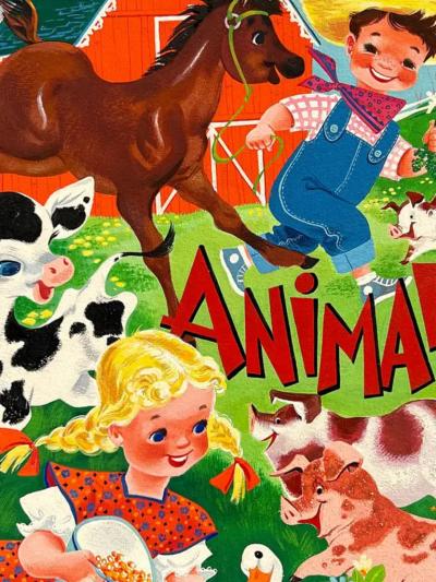  Retta Scott Horses Chicken Ducks Rooster and Pigs Childrens Book Female Illustrator