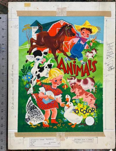  Retta Scott Horses Chicken Ducks Rooster and Pigs Childrens Book Female Illustrator