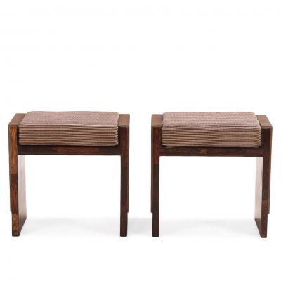  Ria Youri Augousti Pair of shagreen covered stools by R Y Augousti Paris