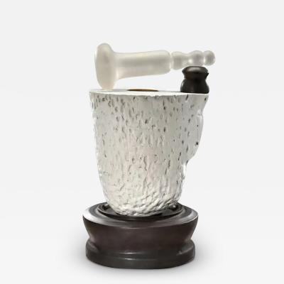  Richard A Hirsch Richard Hirsch Ceramic Mortar and Glass Pestle Sculpture 4 2020