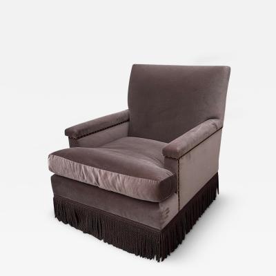  Richard Shapiro Studiolo Richard Shapiro for Studiolo Aubergine Velvet Club Chair