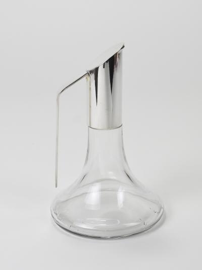  Riedel Riedel Mesa Elegant Silver Crystal Carafe Decanter Pitcher Italy 1980s