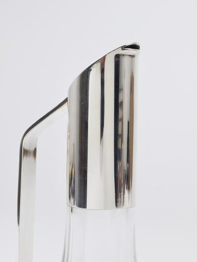  Riedel Riedel Mesa Elegant Silver Crystal Carafe Decanter Pitcher Italy 1980s