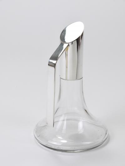 Riedel Riedel Mesa Elegant Silver Crystal Carafe Decanter Pitcher Italy 1980s