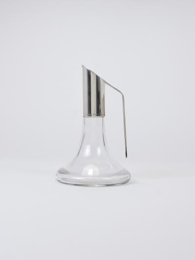  Riedel Riedel Mesa Elegant Silver Crystal Carafe Decanter Pitcher Italy 1980s