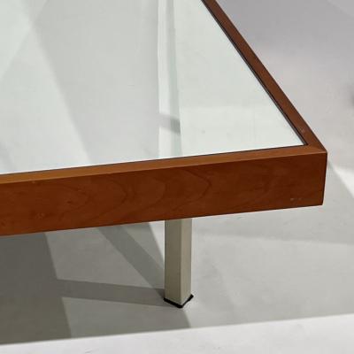  Rimadesio 1970s Italian Post Modern Pair of Mirrored Cherry Wood Eglomise Coffee Tables