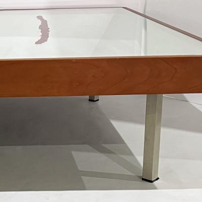  Rimadesio 1970s Italian Post Modern Pair of Mirrored Cherry Wood Eglomise Coffee Tables