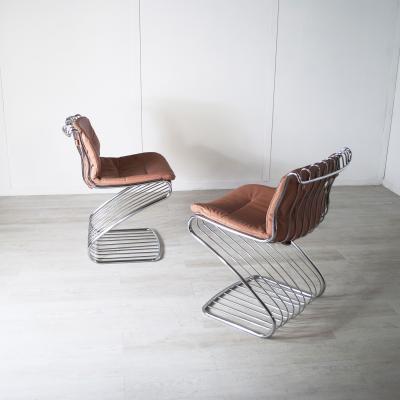 Rimadesio Gastone Rinaldi set of 4 chairs for Rima 1970s