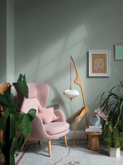  Rispal Limited Edition Rispal Preying Mantis Z brant Floor Lamp in Zebra Wood