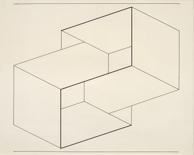  Robert Elkon Gallery Drawing of a Structural Constellation I II pair of drawings by Joseph Albers