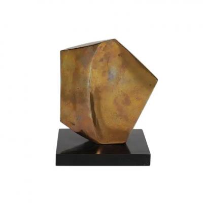  Robert Helsmoortel Robert Helsmoortel Bronze Sculpture Abstract Biomorphic Signed